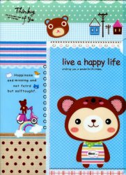 Thumbnail of Happy Animal A4 Plastic File Folder #1 (Bear)