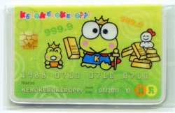 Thumbnail of Sanrio Keroppi Shiny 2 Pocket Card Case #1 (SC0274)