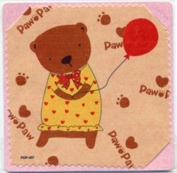 Thumbnail of Paw Paw Bear Microfiber Eyeglasses Cleaning Cloth #1 (EC0092)