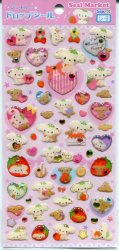 Thumbnail of San-X Berry Puppy Dog Stone Sticker Sheet #1 (I1023)