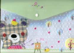 Thumbnail of Checker Bear A4 Plastic File Folder Bag #4