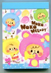 Thumbnail of Kamio Moko Moko Melody 2 Design Mini Memo Pad #1 (M0921)