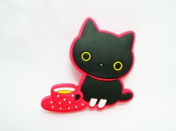 Thumbnail of San-X Kutsushita Nyanko Cat Die Cut Magnet #1 (G0206) 