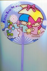 Thumbnail of Sanrio Little Twin Stars Plastic Hand Fan #1