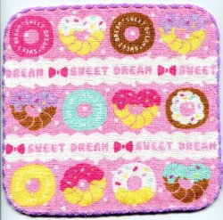 Thumbnail of Q-Lia Sweet Dream Donuts Face Towel Wash Cloth #1 (T0809) 