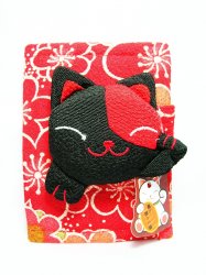 Thumbnail of Japanese Style Beckoning Cat Maneki Neko 8 Pockets Card Holder #1 (SH0052)  