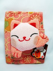Thumbnail of Japanese Style Beckoning Cat Maneki Neko 8 Pockets Card Holder #8 (SH0059)