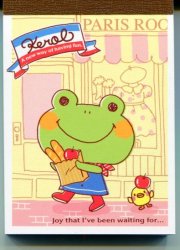 Thumbnail of Kamio Kerol Green Frog 2 Design Mini Memo Pad #1 (M0950)