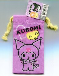 Thumbnail of Sanrio Kuromi Cotton Drawstring Bag #10 (A0713) 