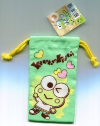 Thumbnail of Sanrio Keroppi Cotton Drawstring Bag #10 (A0715) 