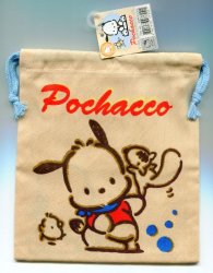 Thumbnail of Sanrio Pochacco Cotton Drawstring Bag #11 (A0726) 