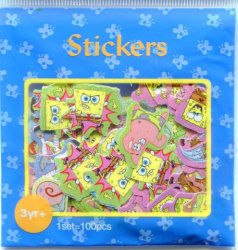 Thumbnail of SpongeBob and SquarePants Sticker Set Pack Sack #1