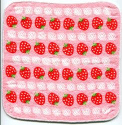 Thumbnail of Japan Strawberry Face Towel Wash Cloth #1 (T0545)