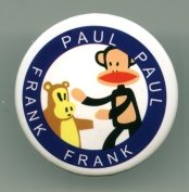 Thumbnail of Monkey Paul Frank 4.5cm Pin Badge Button #005 (B0025)