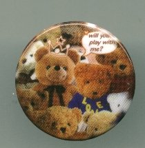 Thumbnail of Bear 3cm Pin Badge Button #004 (B0069)