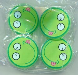 Thumbnail of Smily Face 4 Pcs Die Cut Plastic Paper Clip Set 