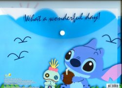 Thumbnail of Disney Stitch and Scrump A4 Plastic File Folder Bag #1