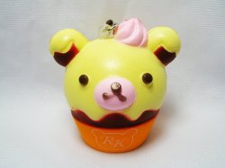 Thumbnail of San-X Rilakkuma Relax Bear Dessert Soft Plastic Mascot Phone Strap #5 (E1442)