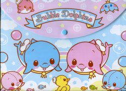 Thumbnail of Dream Capsule Bubble Dolphins A4 Plastic File Folder Bag #1