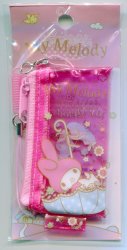 Thumbnail of Sanrio My Melody Mini Mesh Bag Mascot Phone Strap #1 (E1489) 