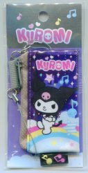 Thumbnail of Sanrio Kuromi Mini Mesh Bag Mascot Phone Strap #1 (E1490)  