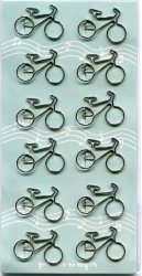 Thumbnail of Cute 12 Pcs Die Cut Paper Clip Set #6 (Bicycle) (PC0123)