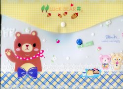 Thumbnail of I Love Animal A4 Plastic File Folder Bag #4 (Bear) 