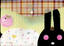 Thumbnail of Checker Animal A4 Plastic File Folder Bag #3 (Rabbit) 