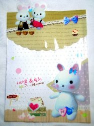 Thumbnail of Rabbit Bunny Die Cut A4 Plastic File Folder Bag #4 