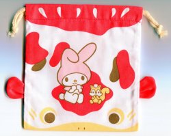 Thumbnail of Sanrio My Melody Carp Fish Cotton Drawstring Bag #2 (AD0149) 