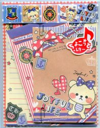 Thumbnail of Q-Lia Joyful Life Bear with Ribbon Letter Set #1 (L0927) 