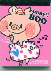 Thumbnail of Kamio Funny Boo Pig 2 Design Mini Memo Pad #1 (M1014) 