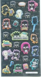 Thumbnail of Sanrio Badtzmaru Shiny Sponge Large Sticker Sheet #1 (I1141) 