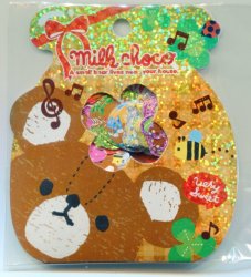 Thumbnail of Q-Lia Milk Choco Bear Sticker Set Sack Pack #1 (IP0102)