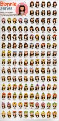 Thumbnail of Korea Bonnie Girl Deco Sticker Sheet #6 (I1244) 