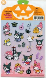 Thumbnail of Sanrio My Melody and Kuromi Halloween Sticker Sheet #2 (I0632) 