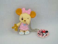 Thumbnail of Disney Minnie and Cuddly Bear Keychain #1 (K0791)