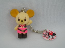 Thumbnail of Disney Minnie and Cuddly Bear Keychain #2 (K0792)