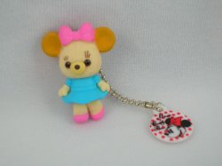 Thumbnail of Disney Minnie and Cuddly Bear Keychain #5 (K0795)