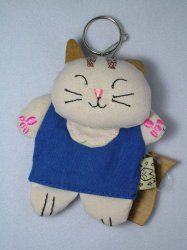 Thumbnail of Cute Fat Cat Key Cap Keychain #3 (KC0003)