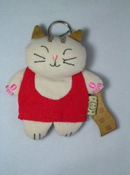 Thumbnail of Cute Fat Cat Key Cap Keychain #4 (KC0004)