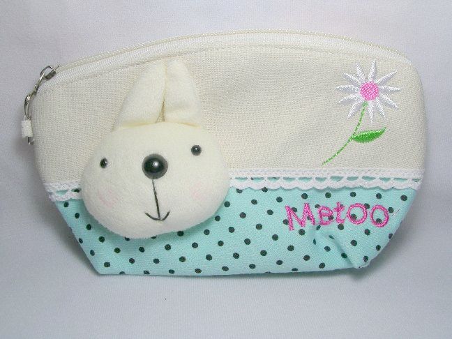 Thumbnail of MeToo Rabbit Head Pouch Bag #3 (Sky Blue) (AB0005) 