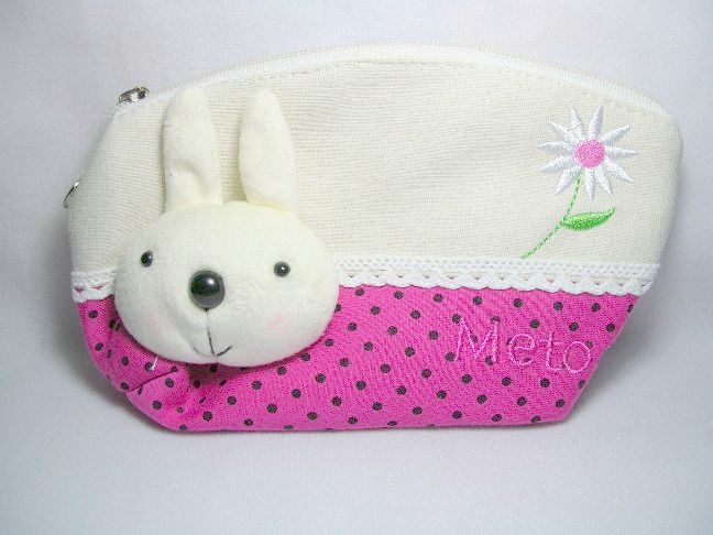 Thumbnail of MeToo Rabbit Head Pouch Bag #4 (Deep Pink) (AB0006) 