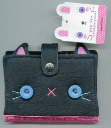 Thumbnail of Korea Animal Plush 8 Pockets Card Holder #4 (Cat) (SH0010)
