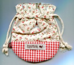 Thumbnail of Free Style Checker Cotton Drawstring Bag #1 (AD0009) 