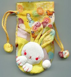Thumbnail of Japanese Style Rabbit Drawstring Bag #1 (AD0018) 
