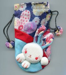 Thumbnail of Japanese Style Rabbit Drawstring Bag #3 (AD0020) 