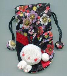Thumbnail of Japanese Style Rabbit Drawstring Bag #4 (AD0021) 
