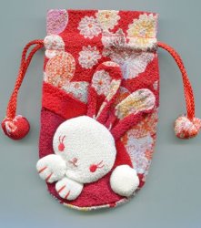 Thumbnail of Japanese Style Rabbit Drawstring Bag #6 (AD0023) 