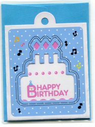 Thumbnail of Mini Greeting Card Series 1 #04 (Happy Birthday) (LC0004) 
